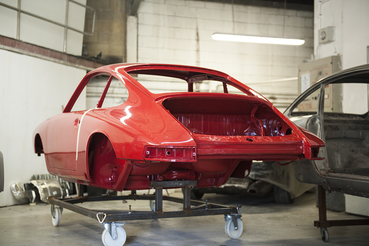 Early SWB Porsche 911 restoration at Tuthill